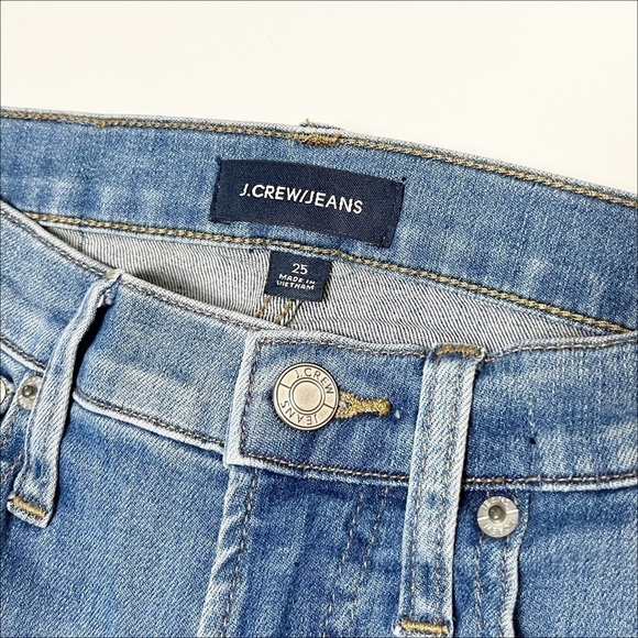 J. Crew Vintage Straight Jeans 25 0 high rise distressed released‎ frayed hem - Picture 7 of 15